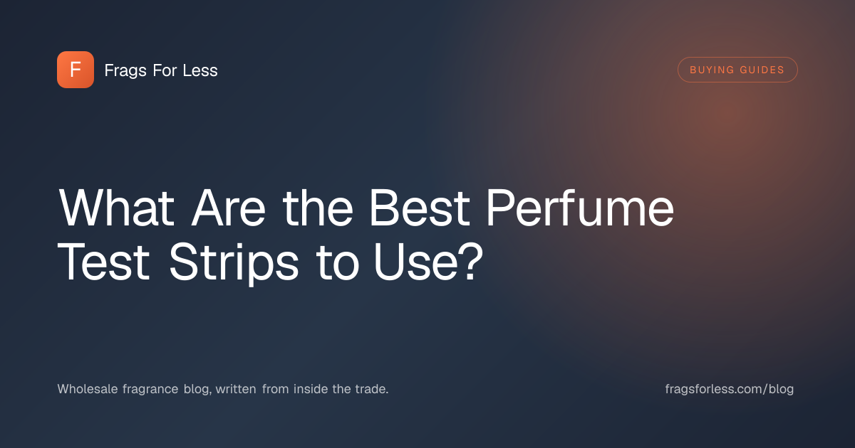 The best perfume test strips to use, showing unscented mouillette blotters