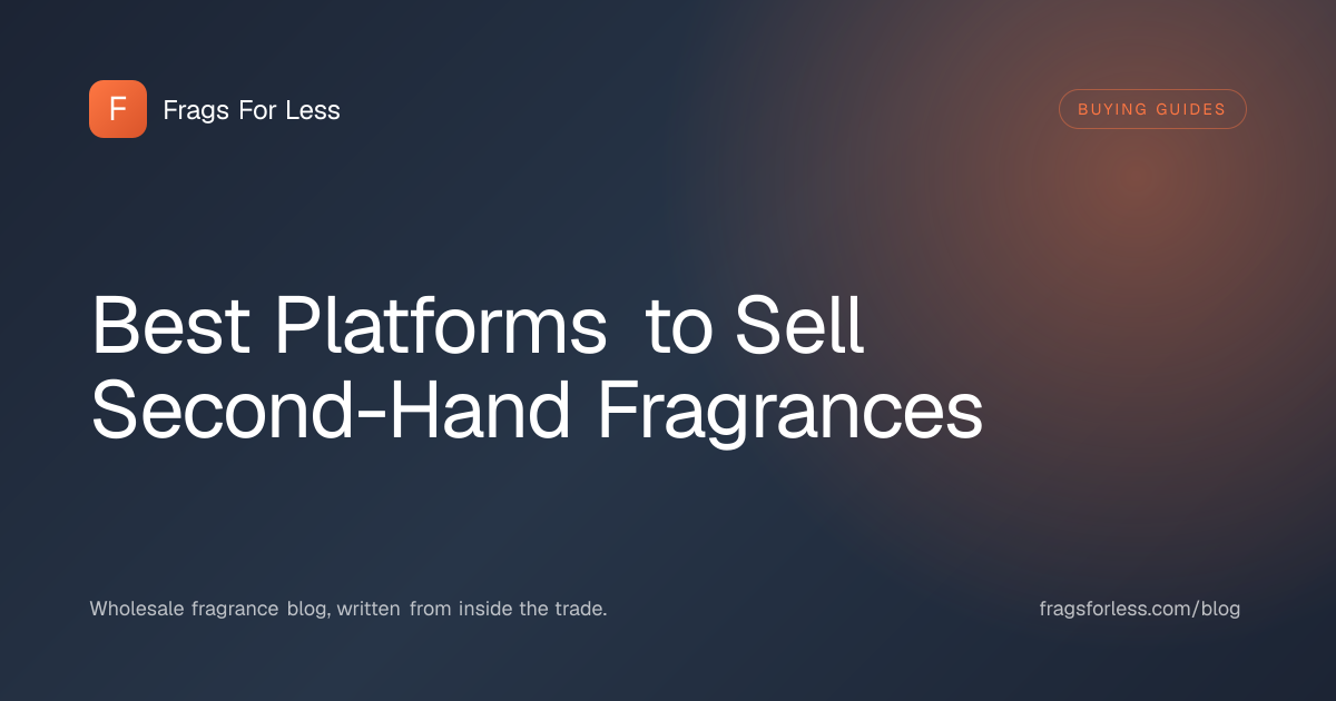 Best platforms to sell second-hand fragrances - matching venue to priority, pricing, and shipping rules