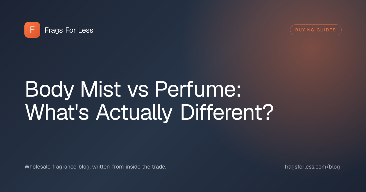 Body mist vs perfume, comparing concentration and bottle formats side by side