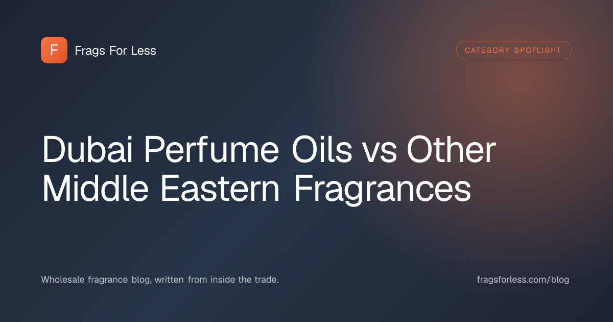 Dubai perfume oils vs other Middle Eastern fragrances - formulation, format, and wholesale differences