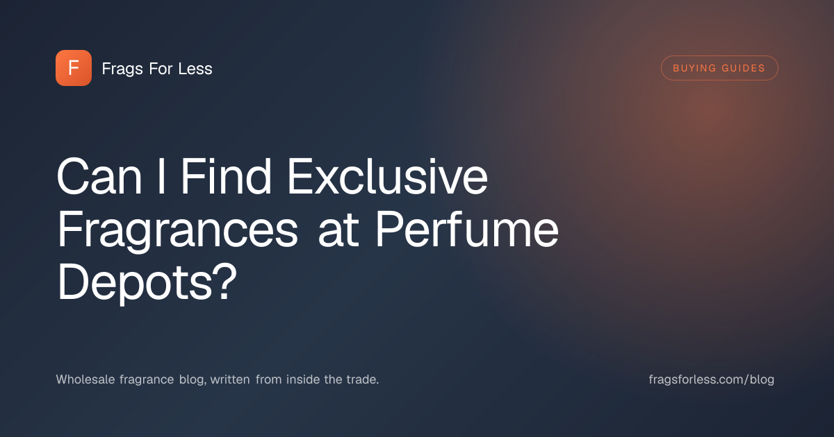 Exclusive fragrances at perfume depots - what outlets stock, where niche houses show up, and markup tactics