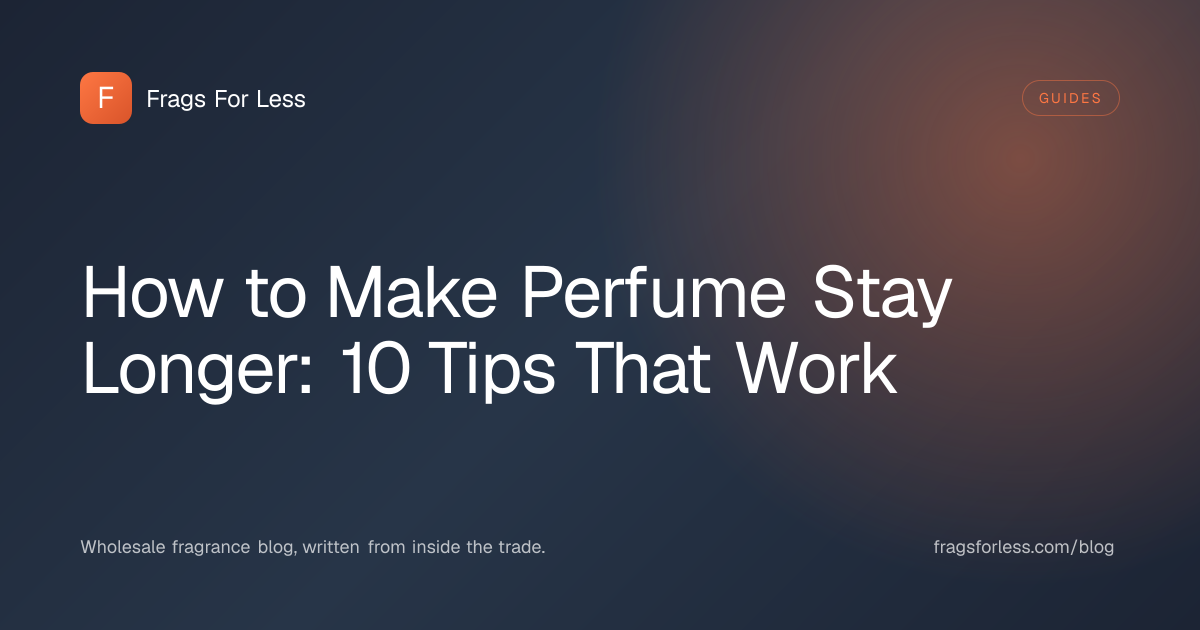 How to make perfume stay longer, applying fragrance to a moisturised pulse point
