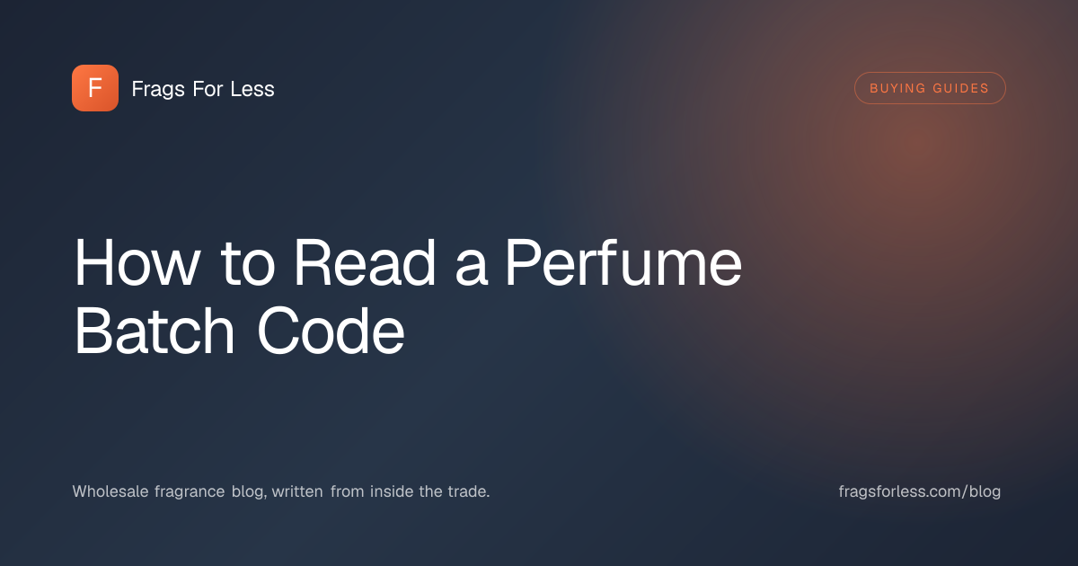 How to read a perfume batch code - Chanel and Dior decode formats and authenticity checks