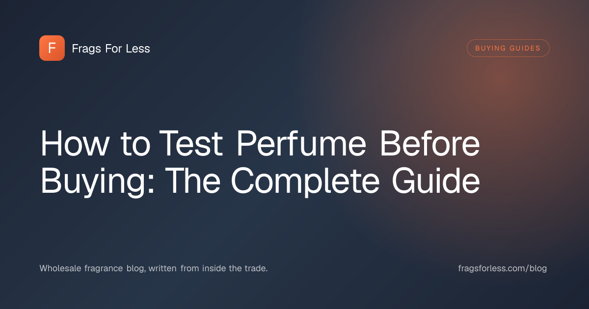 How to test perfume before buying, spraying a fragrance on skin to assess it